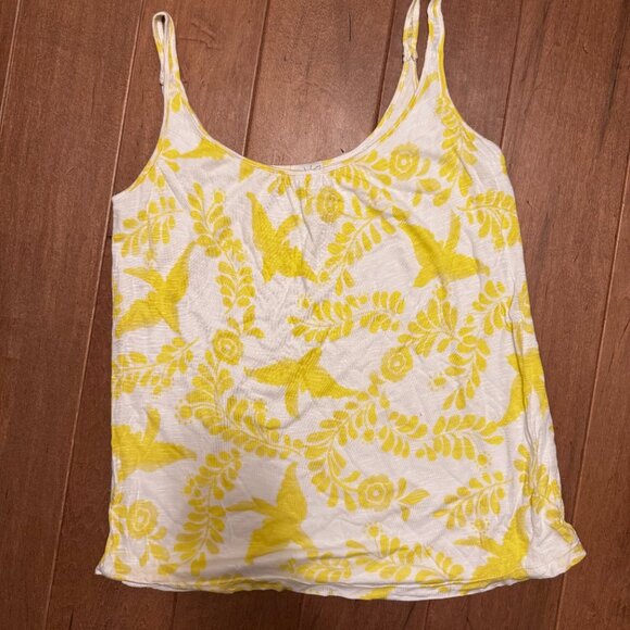 Ella Moss Yellow & White Floral Tank – Size S – VGUC – Double Lined - Picture 4 of 5